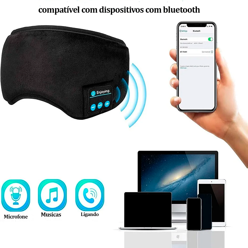 Noise-Canceling Bluetooth Sleep Mask EasySleeping
