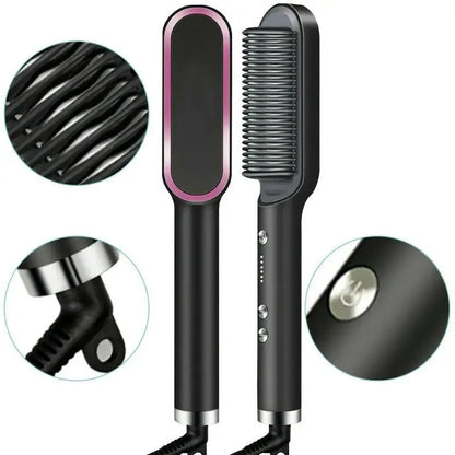 5-in-1 Professional Hair Straightening Brush