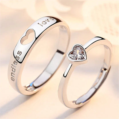 Sun and Moon Adjustable Ring Set