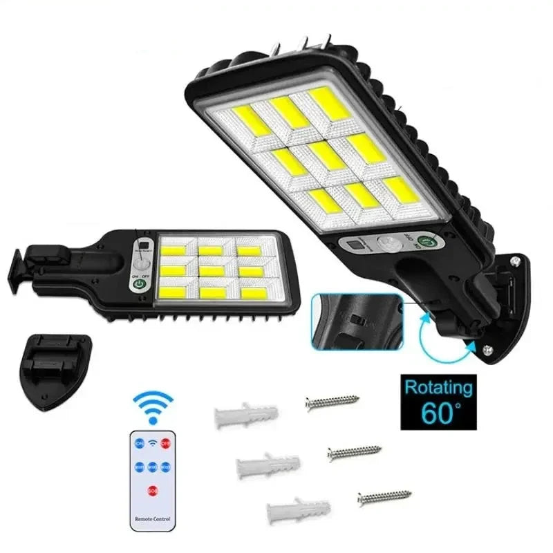 Solar Floodlight Kit 6000 Lumens with Motion Sensor - Buy 1 Get 4