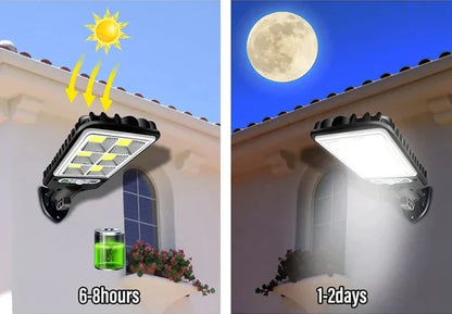 Solar Floodlight Kit 6000 Lumens with Motion Sensor - Buy 1 Get 4
