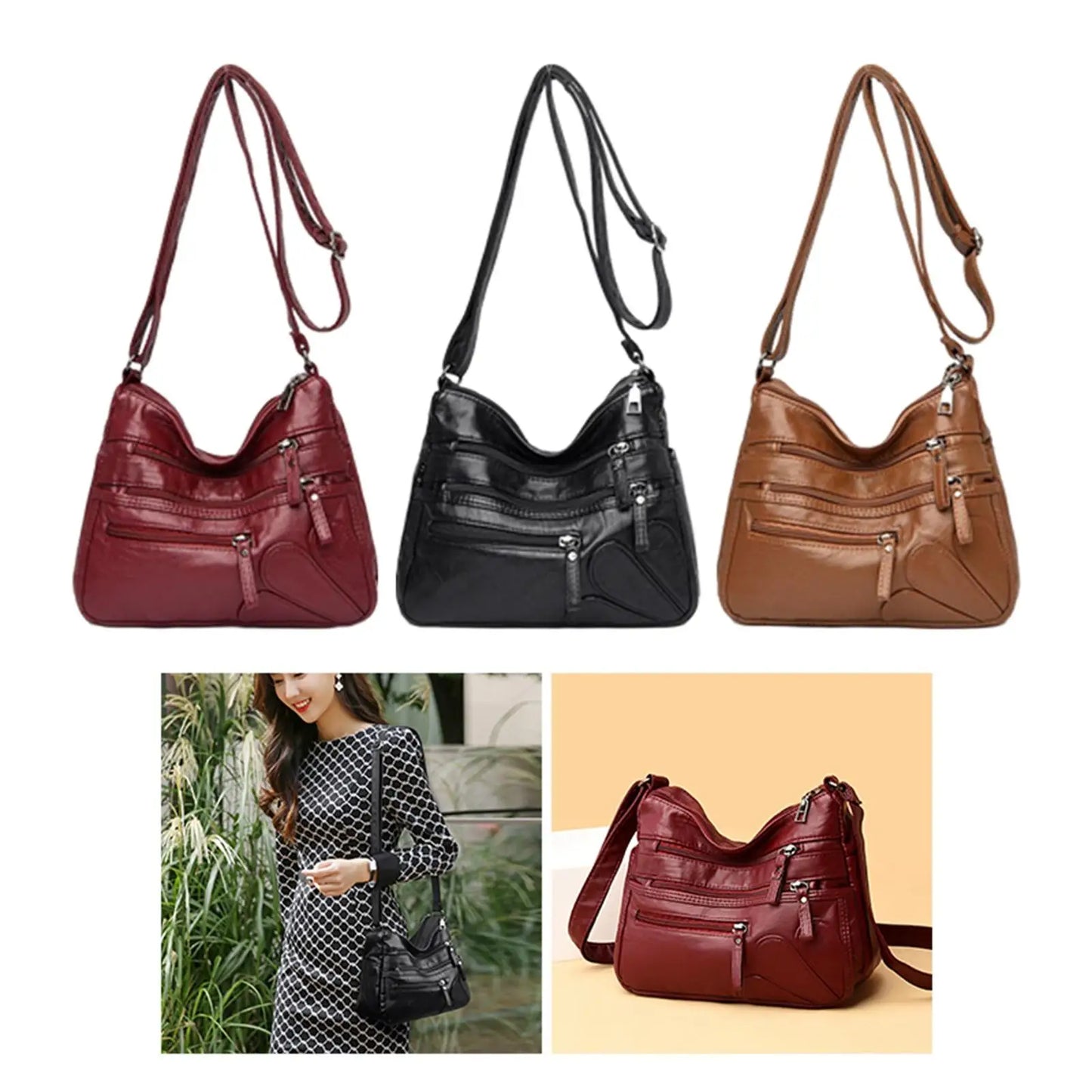 Luxury Leather Shoulder Bag