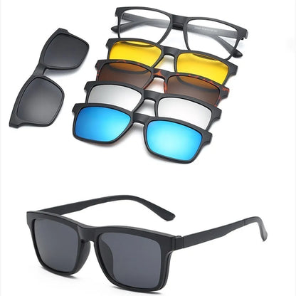 Magnetic 5-in-1 Sunglasses