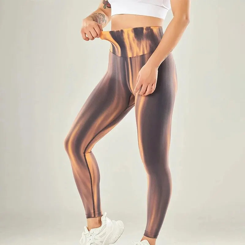 Seamless Gradient 3D Leggings